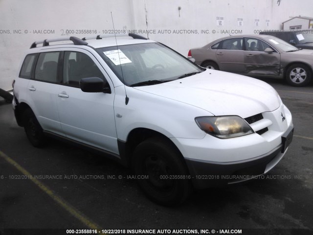 JA4LZ31G73U098919 - 2003 MITSUBISHI OUTLANDER LS WHITE photo 1