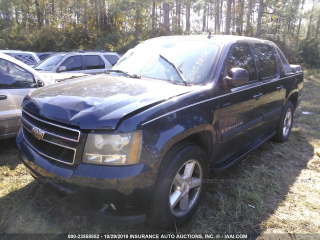 3GNEC12068G170829 - 2008 CHEVROLET AVALANCHE C1500 BLUE photo 2