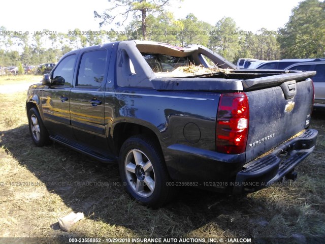 3GNEC12068G170829 - 2008 CHEVROLET AVALANCHE C1500 BLUE photo 3