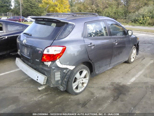 2T1LE4EE2BC020012 - 2011 TOYOTA COROLLA MATRIX S GRAY photo 4