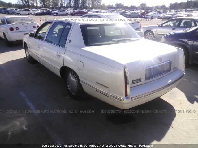 1G6KE54Y8WU806406 - 1998 CADILLAC DEVILLE DELEGANCE WHITE photo 3