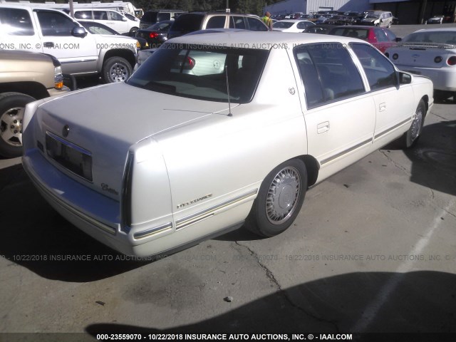 1G6KE54Y8WU806406 - 1998 CADILLAC DEVILLE DELEGANCE WHITE photo 4