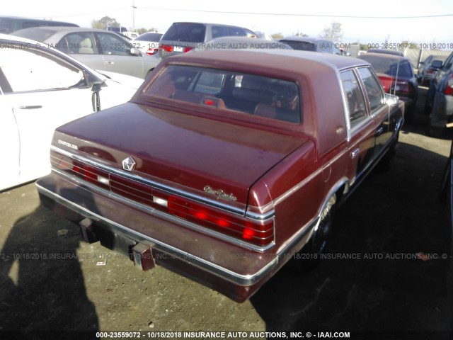 1C3BT56E1JC109152 - 1988 CHRYSLER NEW YORKER BEIGE photo 4