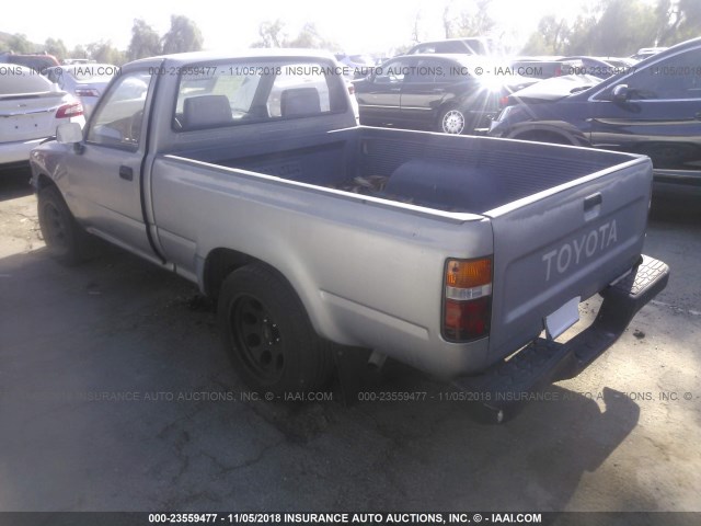 4TARN81A3PZ147008 - 1993 TOYOTA PICKUP 1/2 TON SHORT WHEELBASE STB GRAY photo 3