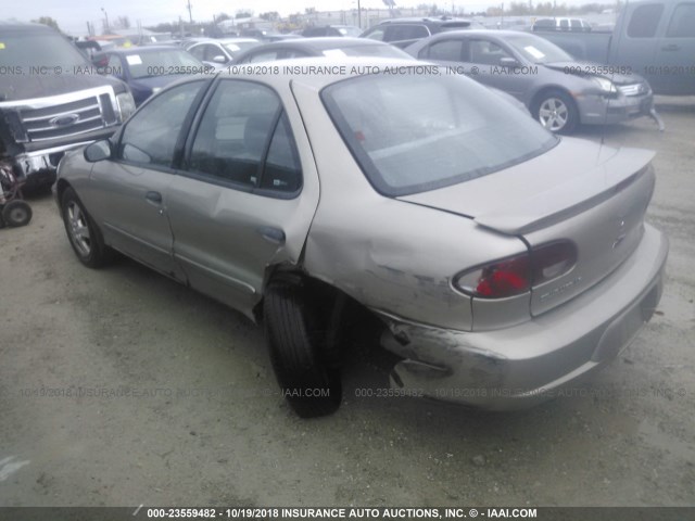 1G1JF524027426547 - 2002 CHEVROLET CAVALIER LS 金色 照片 3