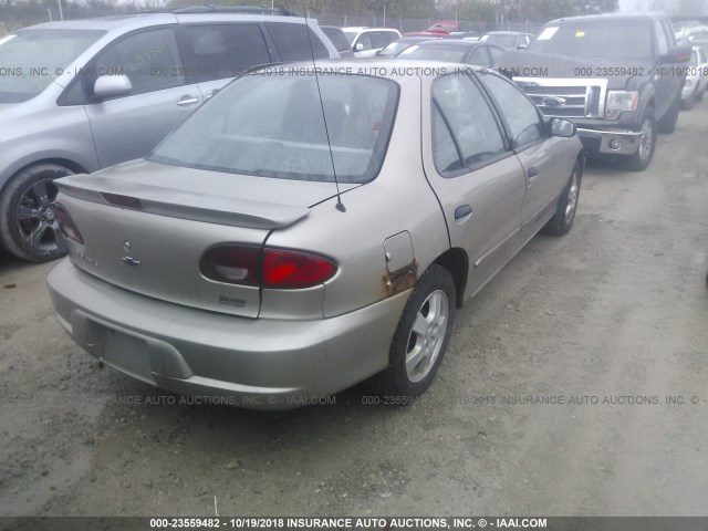 1G1JF524027426547 - 2002 CHEVROLET CAVALIER LS GOLD photo 4