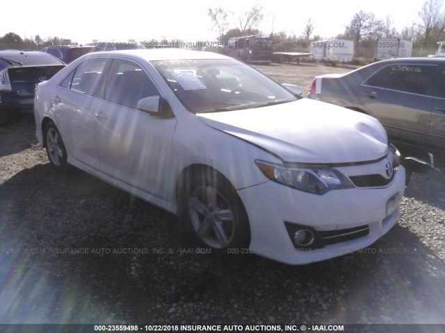 4T1BF1FK3CU510857 - 2012 TOYOTA CAMRY SE/LE/XLE WHITE photo 1