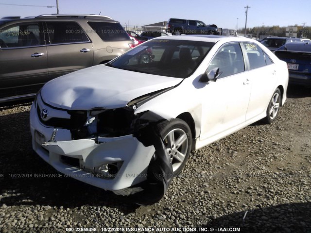 4T1BF1FK3CU510857 - 2012 TOYOTA CAMRY SE/LE/XLE WHITE photo 2