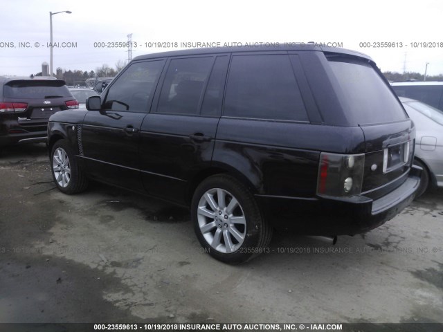 SALMF13436A222127 - 2006 LAND ROVER RANGE ROVER SUPERCHARGED BLACK photo 3