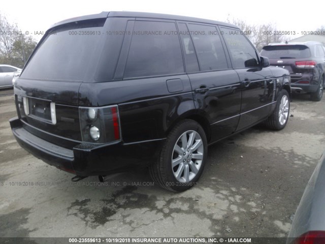 SALMF13436A222127 - 2006 LAND ROVER RANGE ROVER SUPERCHARGED BLACK photo 4