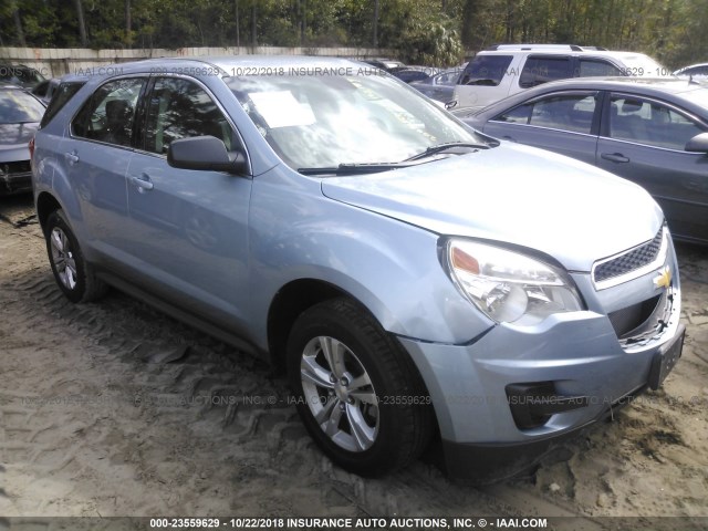 2GNALAEK0E6192179 - 2014 CHEVROLET EQUINOX LS Light Blue photo 1