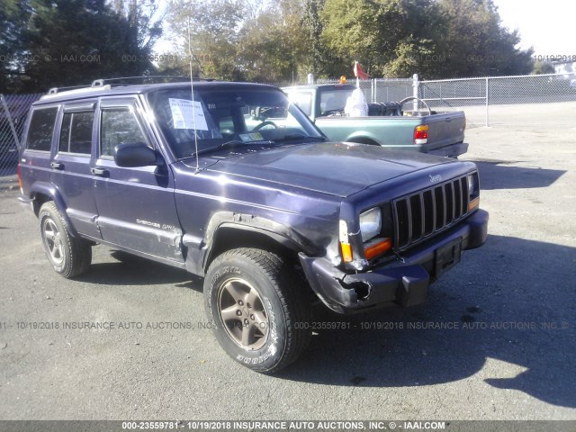 1J4FF68S4XL547762 - 1999 JEEP CHEROKEE SPORT/CLASSIC BLUE photo 1