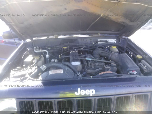 1J4FF68S4XL547762 - 1999 JEEP CHEROKEE SPORT/CLASSIC ლურჯი ფოტო 10