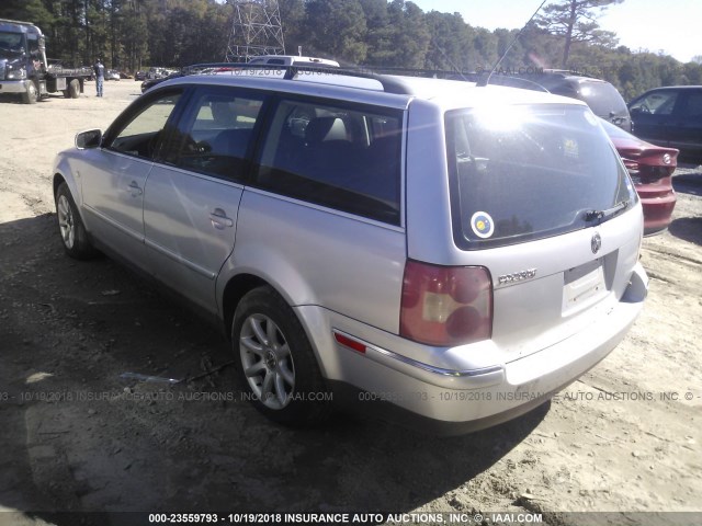 WVWVD63B24E138920 - 2004 VOLKSWAGEN PASSAT GLS SILVER photo 3