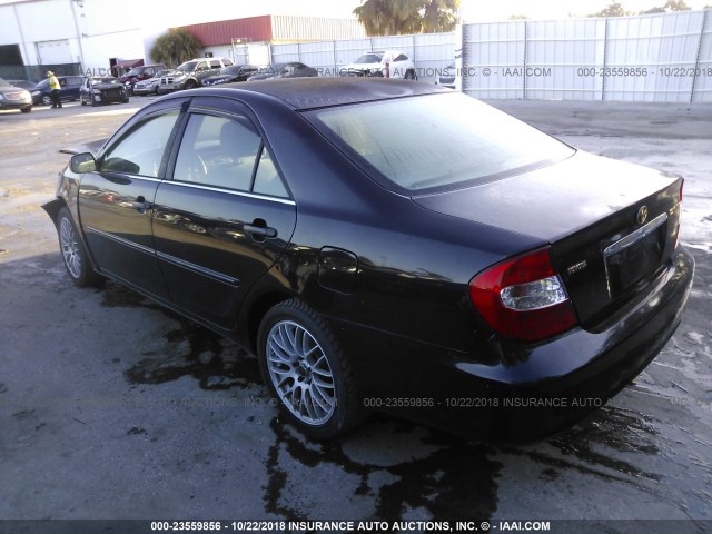 4T1BE32K93U172496 - 2003 TOYOTA CAMRY LE/XLE/SE Қара фото 3