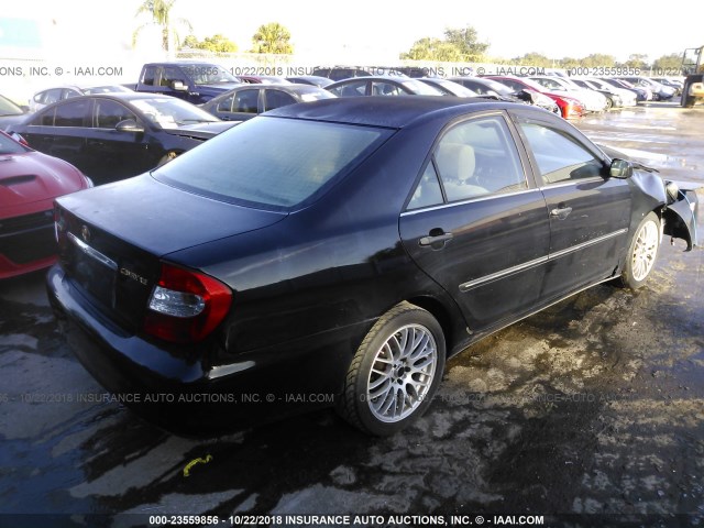 4T1BE32K93U172496 - 2003 TOYOTA CAMRY LE/XLE/SE Қара фото 4