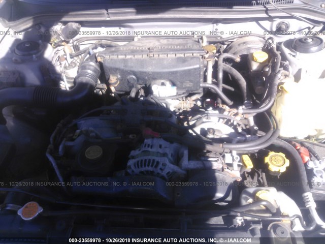 JF1SF65601G736877 - 2001 SUBARU FORESTER S SILVER photo 10