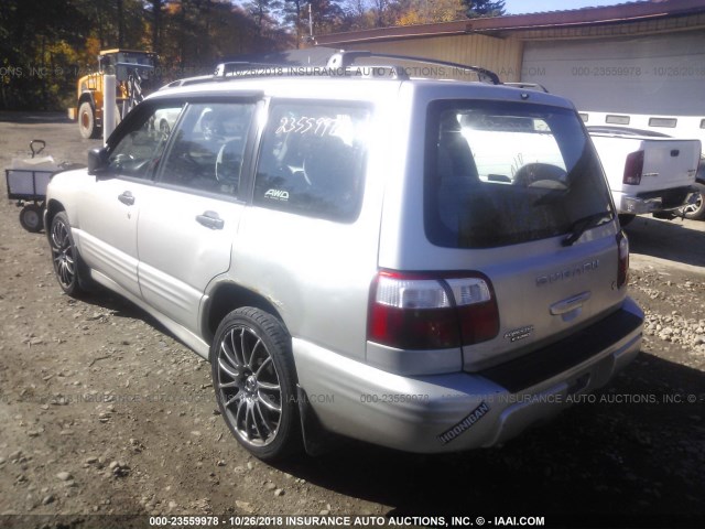 JF1SF65601G736877 - 2001 SUBARU FORESTER S SILVER photo 3