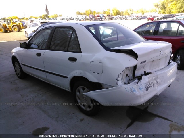 JM1BJ222610406351 - 2001 MAZDA PROTEGE DX/LX WHITE photo 3