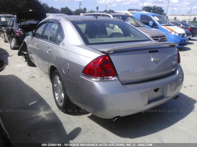 2G1WD58C089251203 - 2008 CHEVROLET IMPALA SUPER SPORT GRAY photo 3