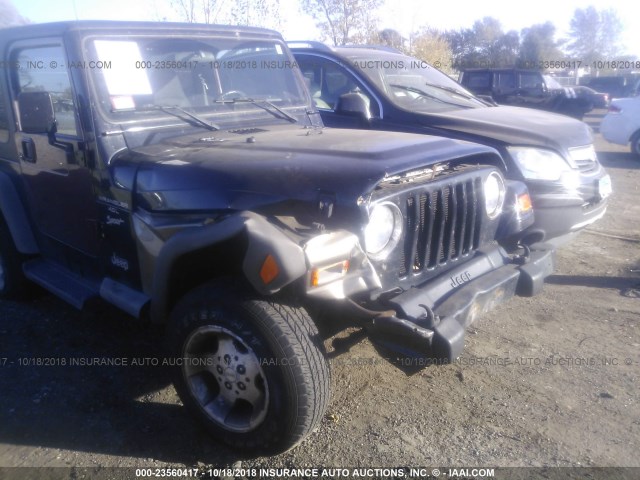 1J4FA49S91P313778 - 2001 JEEP WRANGLER / TJ SPORT BLACK photo 6