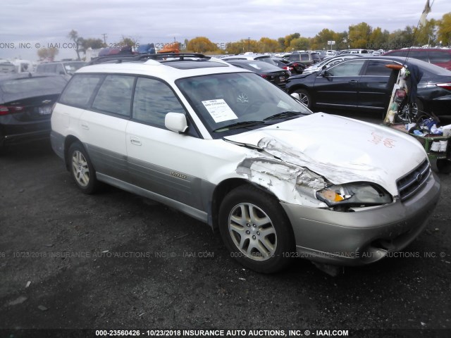 4S3BH6869Y7600175 - 2000 SUBARU LEGACY OUTBACK LIMITED WHITE photo 1
