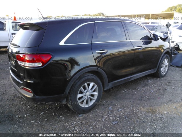 5XYPG4A38HG283313 - 2017 KIA SORENTO LX/L BLACK photo 4