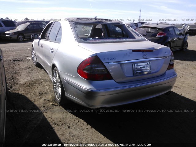 WDBUF87X18B259807 - 2008 MERCEDES-BENZ E 350 4MATIC SILVER photo 3