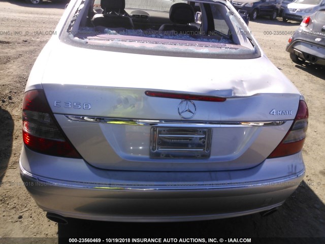 WDBUF87X18B259807 - 2008 MERCEDES-BENZ E 350 4MATIC SILVER photo 6