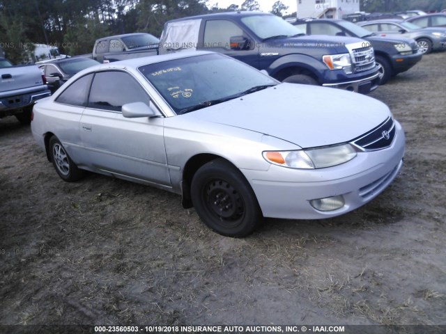 2T1CG22P11C431629 - 2001 TOYOTA CAMRY SOLARA SE SILVER photo 1