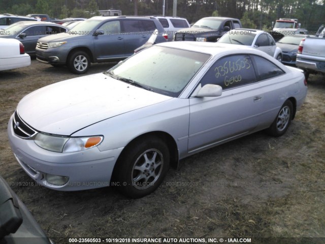 2T1CG22P11C431629 - 2001 TOYOTA CAMRY SOLARA SE SILVER photo 2