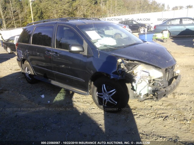 5TDZA23C94S012835 - 2004 TOYOTA SIENNA CE/LE BLUE photo 1