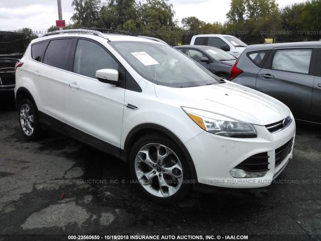 1FMCU9J91EUA39579 - 2014 FORD ESCAPE TITANIUM WHITE photo 1