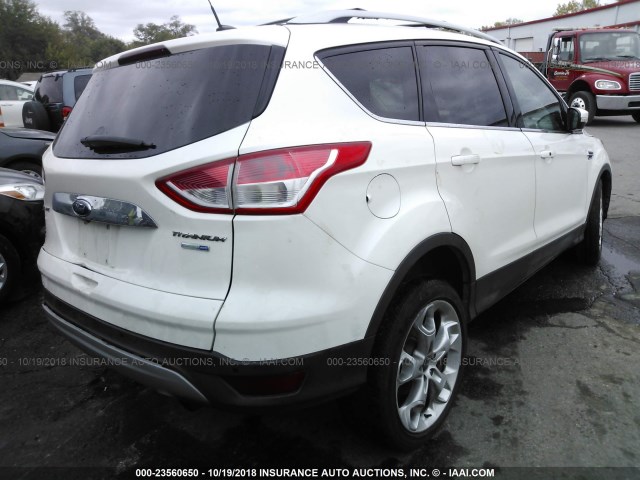 1FMCU9J91EUA39579 - 2014 FORD ESCAPE TITANIUM WHITE photo 4