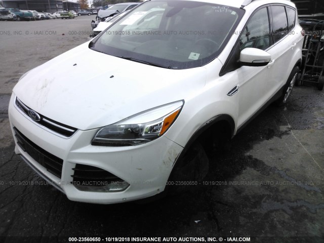 1FMCU9J91EUA39579 - 2014 FORD ESCAPE TITANIUM WHITE photo 6