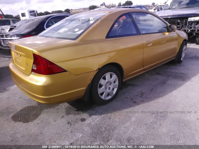 1HGEM21981L031162 - 2001 HONDA CIVIC SI/EX GOLD photo 4