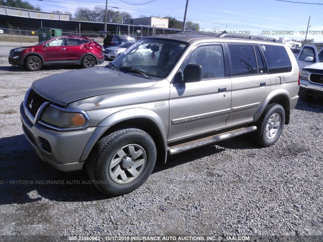 JA4LS31R82J037309 - 2002 MITSUBISHI MONTERO SPORT XLS GOLD photo 2