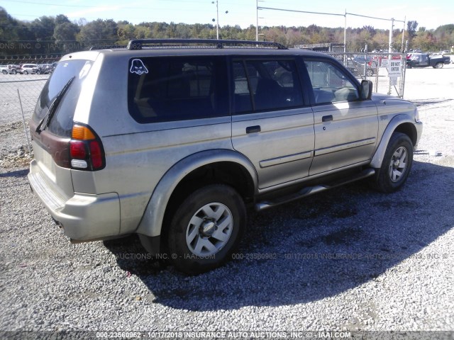 JA4LS31R82J037309 - 2002 MITSUBISHI MONTERO SPORT XLS GOLD photo 4