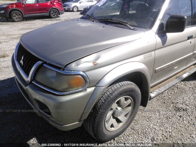 JA4LS31R82J037309 - 2002 MITSUBISHI MONTERO SPORT XLS GOLD photo 6