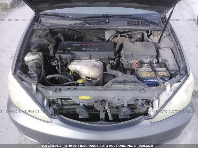 4T1BE32K23U669535 - 2003 TOYOTA CAMRY LE/XLE/SE Сұр фото 10