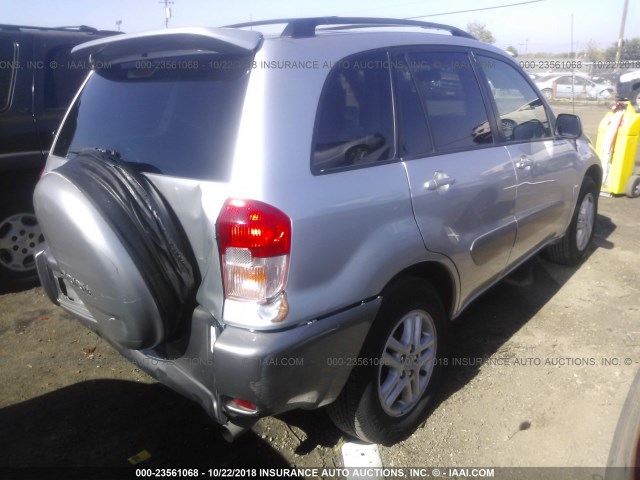 JTEGH20V310017208 - 2001 TOYOTA RAV4 SILVER photo 4