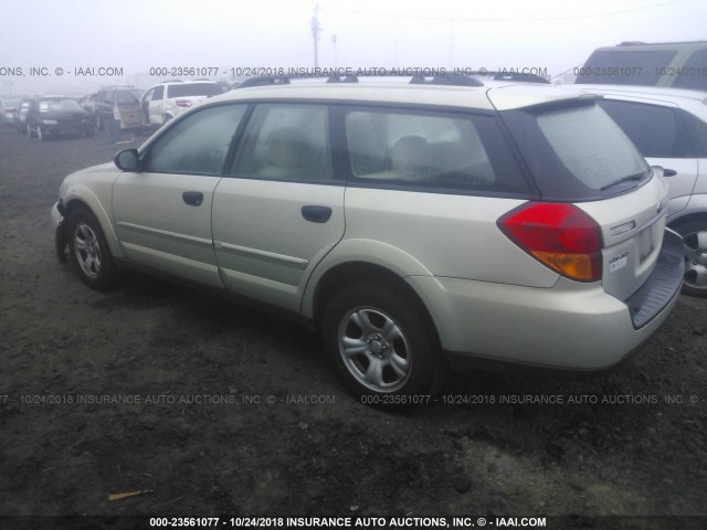 4S4BP61C977316140 - 2007 SUBARU LEGACY OUTBACK 2.5I GOLD photo 3