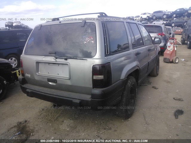 1J4FX58S2WC296701 - 1998 JEEP GRAND CHEROKEE LAREDO/TSI SILVER photo 4