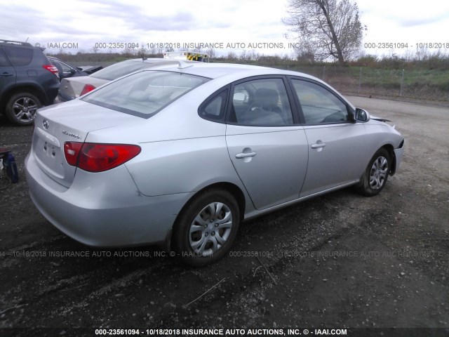 KMHDU46D29U750508 - 2009 HYUNDAI ELANTRA GLS/SE SILVER photo 4