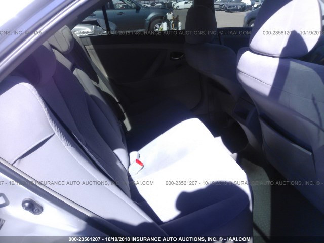 4T1BE46K29U376419 - 2009 TOYOTA CAMRY SE/LE/XLE SILVER photo 8