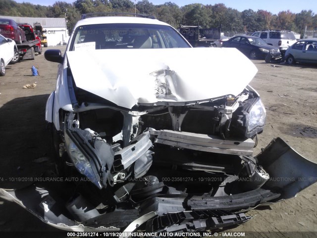 4S4BP61C097330978 - 2009 SUBARU OUTBACK 2.5I WHITE photo 6