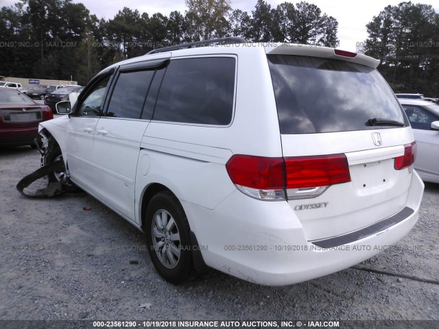 5FNRL38768B405004 - 2008 HONDA ODYSSEY EXL WHITE photo 3