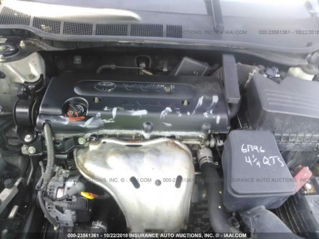 4T1BE46K57U015909 - 2007 TOYOTA CAMRY NEW GENERAT CE/LE/XLE/SE SILVER photo 10