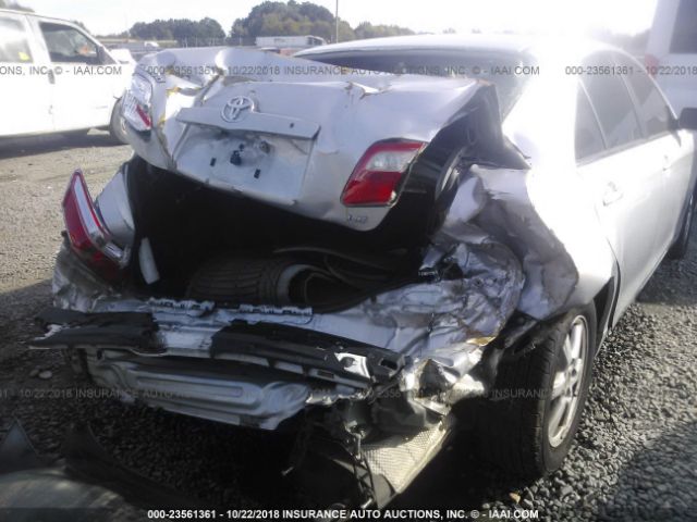 4T1BE46K57U015909 - 2007 TOYOTA CAMRY NEW GENERAT CE/LE/XLE/SE SILVER photo 6