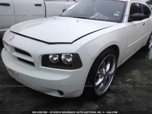 2B3KA43R27H624106 - 2007 DODGE CHARGER SE/SXT WHITE photo 6